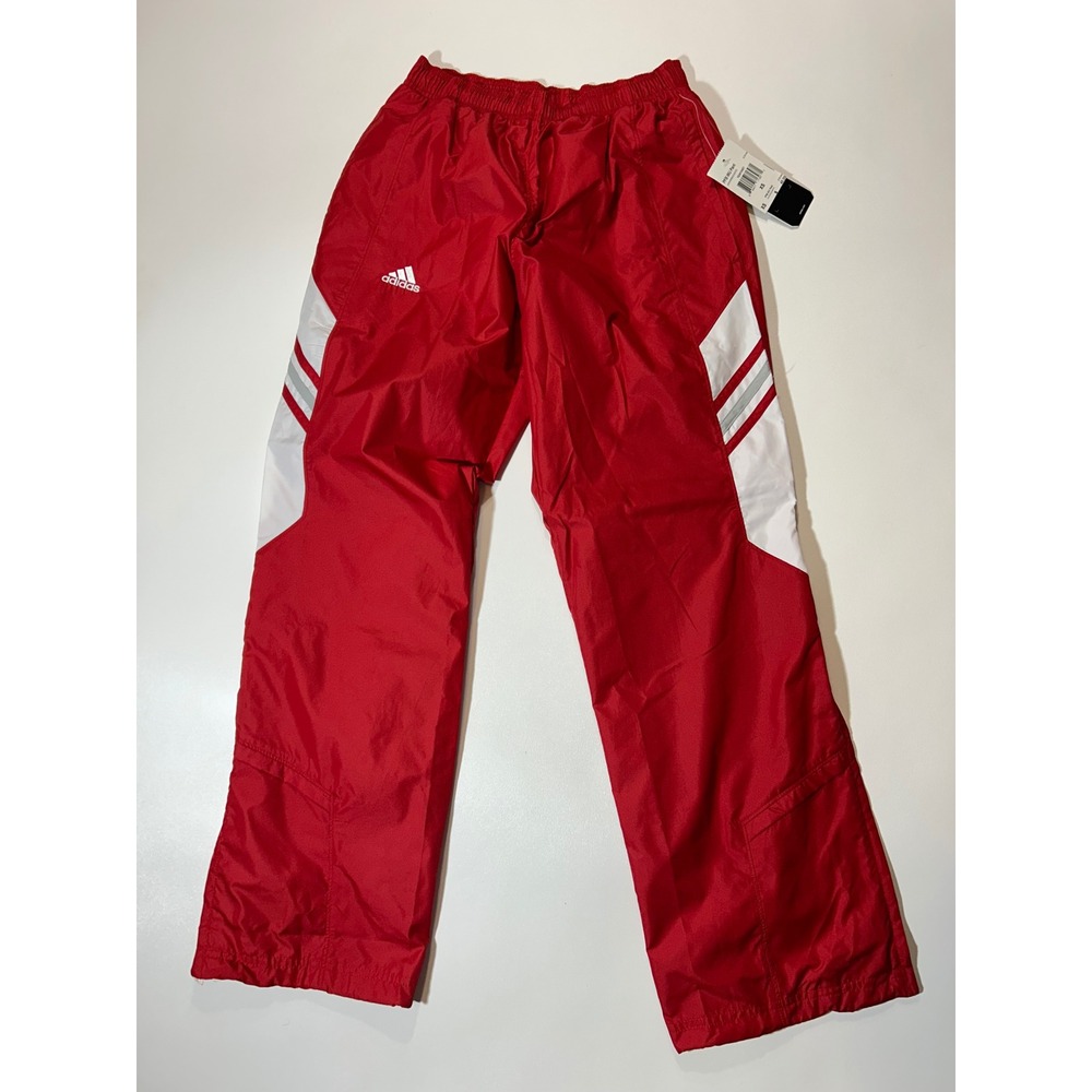Adidas PFB WU Track Pants Mens XS Red New Team Performance Warmup Sportswear
